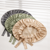 Bonnet de nuit 100% Soie de Mûrier pour Femme, Bonnet de Sommeil Souple, Foulard de Soin Capillaire en Satin, Logo Personnalisé, Vente en Gros OEM