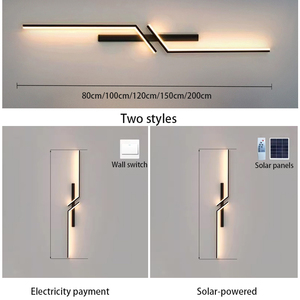 Lampada da <span class=keywords><strong>Parete</strong></span> Solare <span class=keywords><strong>per</strong></span> Esterni IP65 Impermeabile, <span class=keywords><strong>per</strong></span> Cortile, Villa, Negozio di Abbigliamento, Decorazione Ingresso, Lampada da <span class=keywords><strong>Parete</strong></span> in Alluminio - Product Image 5