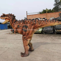 Costume de Carnotaurus animatronique fait main à vendre ou tenues interactives sur le thème des dinosaures pour parcs extérieurs