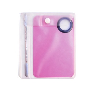 Nouvelles palettes <span class=keywords><strong>de</strong></span> mélange <span class=keywords><strong>de</strong></span> <span class=keywords><strong>peinture</strong></span> en acier inoxydable pour le maquillage avec spatule - Product Image 5