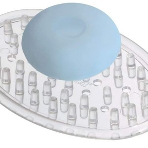 InterDesign 30100 Jabonera Ovalada Transparente Moderna <span class=keywords><strong>y</strong></span> Duradera para Baño - Product Image 4