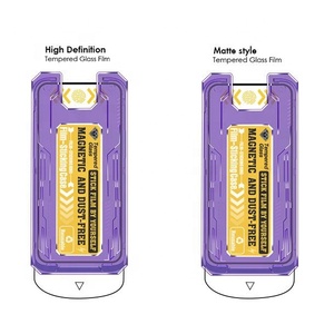 Bloqueo de luz azul anti Peek Stealth HD teléfono celular película protectora de pantalla de vidrio templado con kit de fácil instalación - Product Image 5