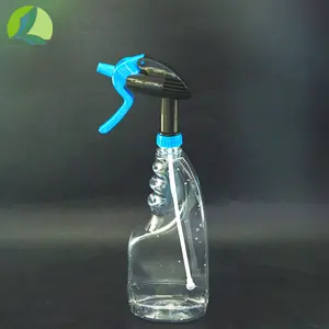 Fornecimento de plástico spray garrafa 500ml 1000ml óleo limpo emanações spray garrafa gatilho multi-função pressão ajuste spray garrafa