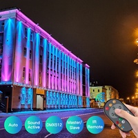 Projecteur PAR 4-en-1 RGBW 9 LED à haute luminosité pour effets de scène, contrôle DMX512, activé par le son avec télécommande