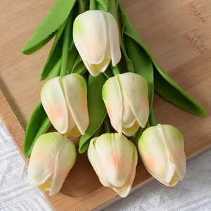 Af15202 Nhà Máy Bán Buôn Faux Latex Tulip Hoa Lụa Nhân Tạo Hoa Nhân Tạo Trong Số Lượng Lớn Bất Cảm Ứng Tulip Cho Trang Trí Nội Thất - Product Image 5