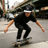 Casquette Snapback Tendance avec Rembourrage Épais de la Couronne, Anti-rétrécissement, Style Urbain Unique pour les Amateurs de Hip-Hop, Idéale pour le Quotidien