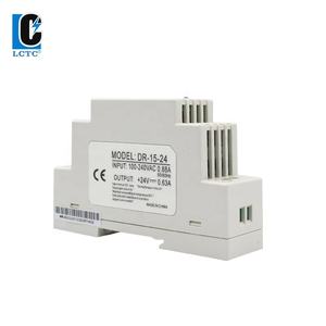 15W 5V 12V 15V 24V Uitgangsspanning <span class=keywords><strong>DR</strong></span>-15 Serie 0.63A 1A 1.25A 2.4A Railtype Klein Volume DC Schakelende 12V DIN-rail Voeding - Product Image 4