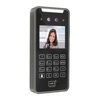 Dispositivo de Control de Acceso y Asistencia con Reconocimiento Facial, Lector de Códigos QR, RFID, Wiegand, Visión Nocturna, Reinicio de Logotipo, Pantalla Táctil, Wi-Fi