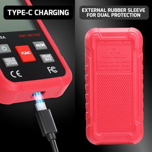 เครื่องตรวจจับ EMF แบบมืออาชีพ 3-in-1 ตรวจจับสนามแม่เหล็ก 3 แกน EF RF สำหรับบ้าน สำนักงาน โรงเรียน พร้อมฟังก์ชั่นเตือนภัย ชาร์จซ้ำได้ - Product Image 6