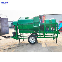 Décortiqueuse de maïs électrique à double fonction, entraînée par un tracteur, pour riz, maïs et soja, à essence et diesel