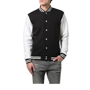 New Arrival Men's Coated Letterman <b>Varsity</b> <b>Jacket</b> Black Canvas Winter Waterproof Breathable Eco-Friendly Color Embroidery Logo - Product Image 4