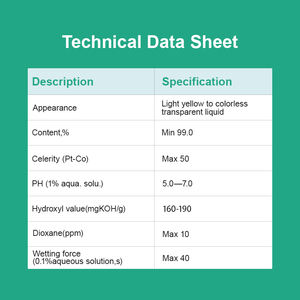 최고 품질의 JIU JIE 브랜드 C8-10 알코올 에톡실레이트 4EO CAS 71060-57-6 연한 노란색 액체 화학 보조제 - Product Image 2