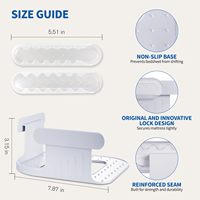 Attaches de drap de lit robustes avec bandes de verrouillage pour coins ouverts, sangles renforcées pour maintenir les draps bien plats et serrés