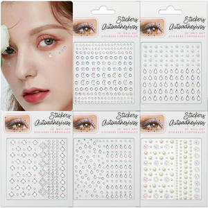 FX-T372 enfants diamant sourcil perle pâte bijoux coloré visage pâte pour fête Performances oeil Halloween <span class=keywords><strong>tatouage</strong></span> autocollant - Product Image 3