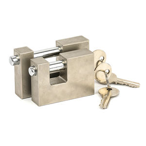 Candado DE SEGURIDAD Rectangular de hierro niquelado de 74mm Candados de alta resistencia con llaves iguales - Product Image 2