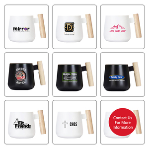 Boîte-cadeau de cuillère à remuer et <span class=keywords><strong>bambou</strong></span> exquis <span class=keywords><strong>noir</strong></span> de logo personnalisé tasse de tasse à café en céramique de luxe de poignée en bois avec le couvercle en bois - Product Image 6