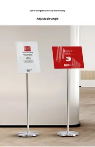 Expositor <span class=keywords><strong>de</strong></span> Letreros con Marco Invisible Premium BOZE, Elegante Exhibición <span class=keywords><strong>de</strong></span> Aluminio para Boutique <span class=keywords><strong>de</strong></span> Lujo y Tienda <span class=keywords><strong>de</strong></span> Muebles, Negro, Plateado, Champán - Product Image 5