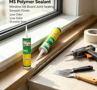 Scellant polymère MS durable pour le remplissage des joints des rebords de fenêtre, des interstices des panneaux, décoration intérieure, scellant de construction élastique peignable