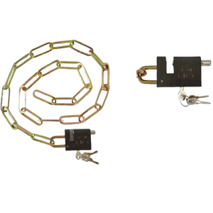 Samhoo Chaîne antivol de haute qualité et robuste <span class=keywords><strong>pour</strong></span> moto et <span class=keywords><strong>vélo</strong></span>, en acier trempé, <span class=keywords><strong>cadenas</strong></span> haute résistance, 3 clés, 150 cm - Product Image 2