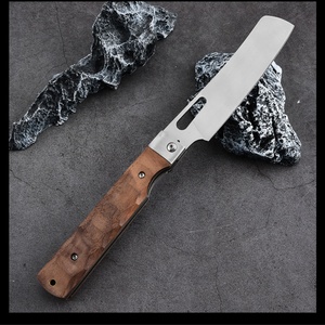 มีดพับสแตนเลสพร้อมด้ามไม้ - อุปกรณ์เอาตัวรอดสำหรับตั้งแคมป์  OEM/ODM ปรับแต่งได้ ระดับ DIY ใช้งานได้กับ EDC - Product Image 2