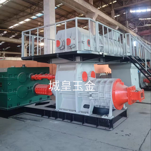 Đất sét gạch Máy làm chân không đùn rỗng khối dây chuyền sản xuất với động cơ cốt lõi PLC động cơ bánh thành phần - Product Image 3