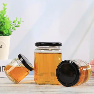 High Quality Classic Empty Round Glass Cylinder Jam and Honey Jars with Plastic Lid for <b>Camping</b> - Product Image 6