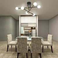 Luminaires suspendus modernes de luxe pour salle à manger, lampes de plafond en fer, lustres LED suspendus pour salon, éclairage intérieur 80 100 50000