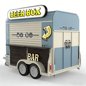 2026 New Style Custom BBQ Food <b>Trailer</b> Mobile Grill Truck Stainless Steel Concession Cart for Outdoor - Product Image 1