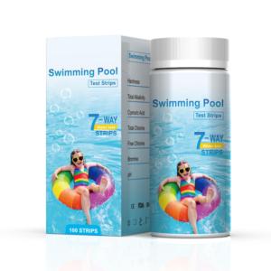 Bandelettes <span class=keywords><strong>de</strong></span> <span class=keywords><strong>test</strong></span> pour piscine et <span class=keywords><strong>spa</strong></span>, bandelettes <span class=keywords><strong>de</strong></span> <span class=keywords><strong>test</strong></span> 7 en 1 pour bain à remous, tests précis pour le pH, la dureté, le chlore total, le brome... - Product Image 2