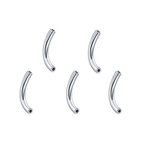 Pendientes de barra curva de aleación de titanio F136, para labio, ceja, ombligo, lengua, cartílago canino y de oreja, unisex, para uso diario - Product Image 1