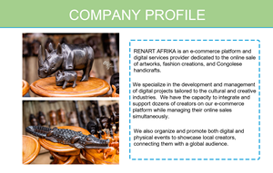 หน้ากากไม้คองโกแบบแฟร์เทรด ทำด้วยมือโดยช่างแกะสลักผู้เชี่ยวชาญ ช่วยสนับสนุนชุมชนหลังสงคราม รับผลิตแบรนด์ส่วนตัว - Product Image 6