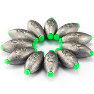 Leurre en forme d'olive, plomb de pêche, jig, appât dur pour la pêche en eau salée et en eau douce - Product Image 2