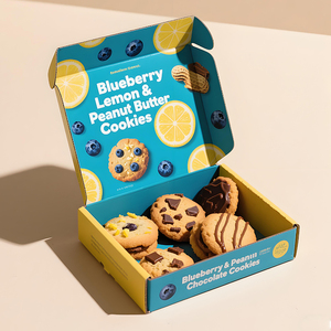 Tùy chỉnh in thiết kế thực phẩm Takeaway Pastry Biscuit Cookie gói vận chuyển giấy bao bì các tông sóng hộp bưu phẩm - Product Image 2