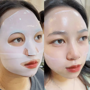 Masque visage en feuille anti-rides, liftant, bio-collagène, vitamine C et acide hyaluronique, hydratant et raffermissant pour la nuit - Product Image 2