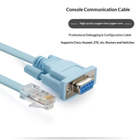 Câble SOTAKO RJ45 vers RS232, 1,8 m, convertisseur de tête cristalline vers DB9 femelle pour ordinateur, pour la débogage de console