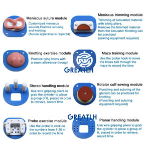 Herramientas de entrenamiento de simulación artroscópica Simulador artroscópico con caja de entrenamiento <span class=keywords><strong>Kit</strong></span> de herramientas de entrenamiento de artroscopia de 30 grados - Product Image 4