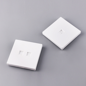 1port Wall Mount High Quality Rj45 Keystone Jack 1 <strong>Port</strong> 86 Type Rj45 Rj11 <strong>White</strong> Abs Network Cat5 Cat6 Faceplate Rj45 - Product Image 2