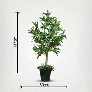 Pianta Artificiale Dracaena, Albero Decorativo in Vaso per Interni, Pianta Ornamentale Premium per Casa, Ufficio, Hotel, Lobby ed Eventi - Product Image 3