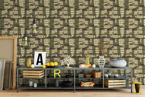 ที่มีคุณภาพสูงความชื้นหลักฐานศิลปะนูนบทคัดย่อที่ถอดออกได้ผนังกระดาษ - Product Image 2