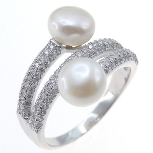 925 Silver Jewelry <strong>Ring</strong> Band Pearl Jewelry Wholesale <strong>Different</strong> <strong>Types</strong> <strong>of</strong> Freshwater Pearls Unique Designs Jewellery Factory - Product Image 1