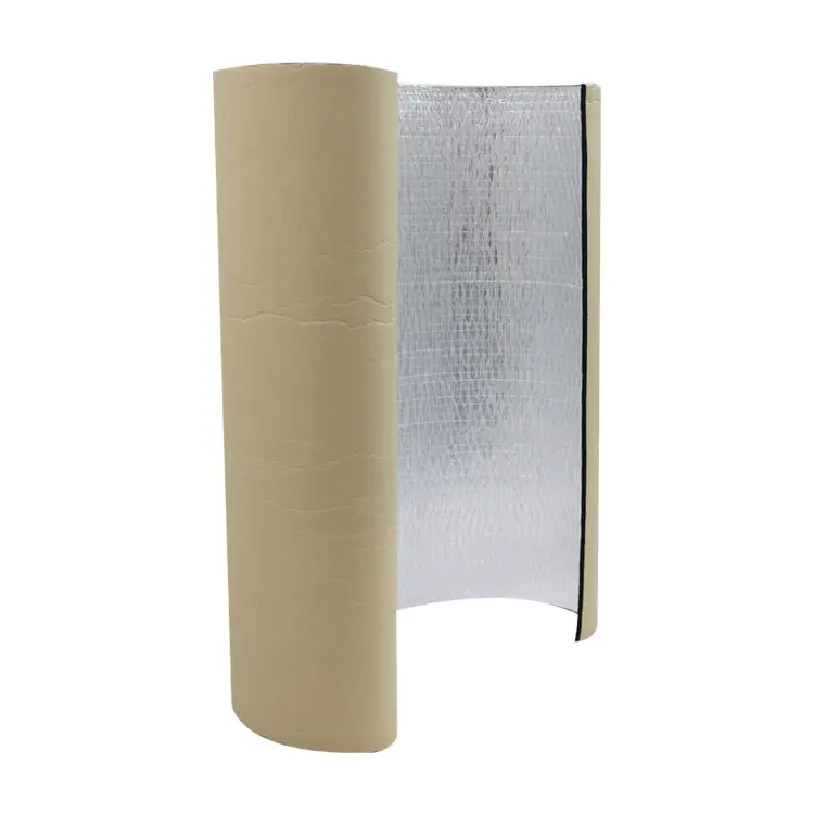 Fábrica Papel de aluminio Caucho espumado Aislamiento térmico Panel ignífugo Material de aislamiento térmico