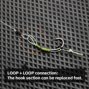 <span class=keywords><strong>Pêche</strong></span> à <span class=keywords><strong>la</strong></span> <span class=keywords><strong>carpe</strong></span> Combi Rigs Looped Blow Back Rig Ready Tied Carp Rigs - Product Image 6