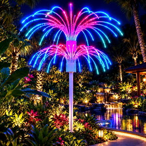 Outdoor LED Firework Christmas Tree <b>Light</b> 3D Motif Decoration for Commercial Holiday Displays - Product Image 1