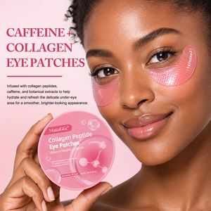 MasaiGGe Patch Gel Idratanti al Collagene, Patch <span class=keywords><strong>Occhi</strong></span> al Peptide di Collagene con Acqua di Collagene, Complesso di 15 Peptidi, Niacinamide, Caffeina - Product Image 6