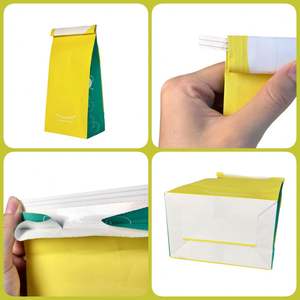 Sacs en papier kraft en gros avec fermeture à lien métallique, impression de logo personnalisée pour pain, desserts, biscuits, macarons, grains de café, noix, aliments et usage industriel - Product Image 2