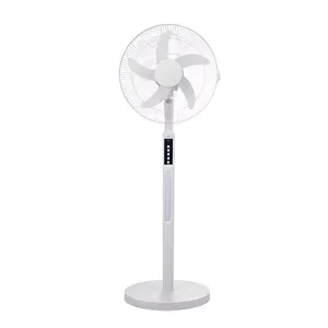 Universal Charger Stand With Cooling Fan Portable Solar Electric Powered Rechargeable 14 Inch Floor Fan