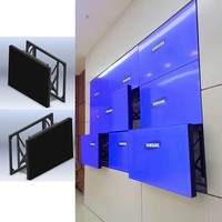 Panel tampilan lcd bezel 3.5mm tanpa bingkai 55 inci layar tampilan peralatan tanda iklan dinding video Harga dinding dalam ruangan