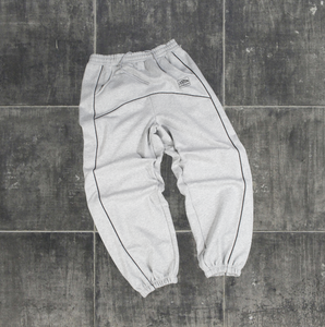 Pantalon de sport décontracté pour homme, coupe mi-élastique, polyester/coton, coupe-vent, jogging, bouton plat léger, vente chaude, personnalisable - Product Image 1