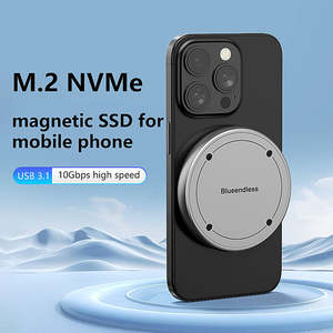 10Gbps USB 100W PD พอร์ตข้อมูลภายนอก SSD เคสสำหรับ iPhone 16 15 <span class=keywords><strong>Pro</strong></span> Macbook <span class=keywords><strong>iPad</strong></span> <span class=keywords><strong>Pro</strong></span> <span class=keywords><strong>M</strong></span>.<span class=keywords><strong>2</strong></span>แม่เหล็ก2230 NVMe SSD Enclosure - Product Image 6