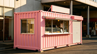 Promotion : Kiosque de café, bar à domicile, bureau, restaurant mobile modulaire, appartement ou espace commercial en conteneur maritime modifié et respirant